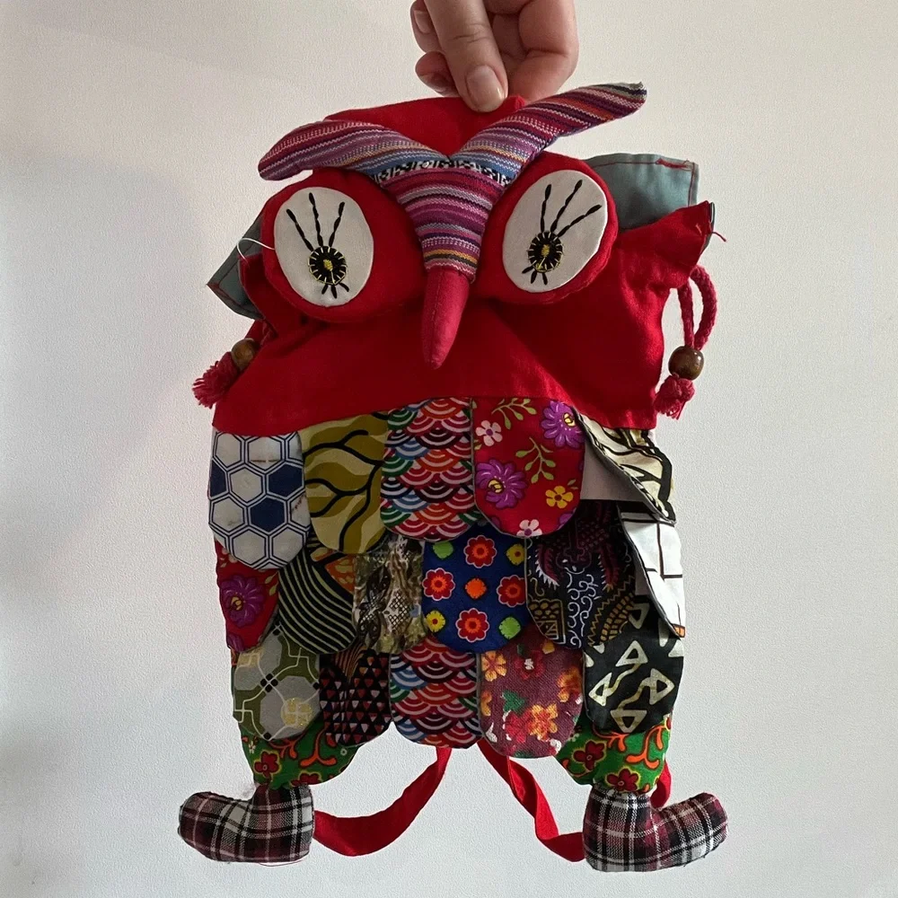 Patchwork Owl Bag - Picture 2 of 6
